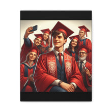 Load image into Gallery viewer, Personalized Graduation Canvas Print, Customizable College Art, Wall Decor for Graduates, Celebration Gift, Graduation Party Decor
