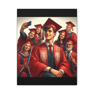 Personalized Graduation Canvas Print, Customizable College Art, Wall Decor for Graduates, Celebration Gift, Graduation Party Decor
