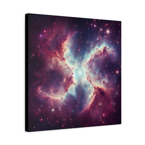 Galactic Canvas Art, Celestial Wall Decor, Cosmic Artwork, Space-Themed Home Decor, Stretched Canvas Print