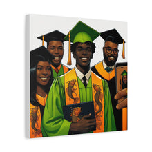 Load image into Gallery viewer, Graduation Canvas Print, Celebratory Artwork for Graduates, Stylish Home Decor, Gift for Graduates, Unique Wall Art
