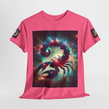 Load image into Gallery viewer, Cosmic Scorpion Tee | Unisex Heavy Cotton Tee | Astrowar Graphic Tees | Space Lover Apparel | Unique Astrology Shirt | Gift for Star [...]
