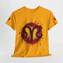 Load image into Gallery viewer, Bold Graphic Aries T-Shirt, Unisex Tee for Astrology Lovers, Unique Gift for Birthdays, Casual Wear, Statement Piece
