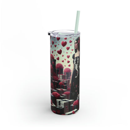 My Scorpio Valentine (2) Maars Maker Skinny Matte Tumbler, 20oz