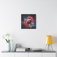 Load image into Gallery viewer, Cosmic Crab Canvas Wall Art, Home Decor for Astrology Lovers, Celestial Crab Decor, Zodiacs, Unique Gift for Birthdays, Wall Hangings, [...]
