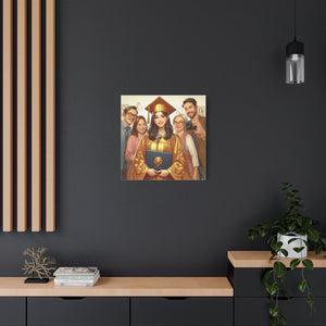 Graduation Canvas Print, Personalized Gift, Graduation Decor, Student Artwork, Wall Art for Celebrations