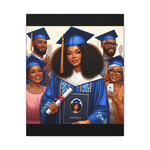 Graduation Canvas Print, Gift for Her, Home Decor, Celebration Artwork, Inspirational Graduation Gift