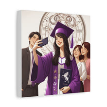 Load image into Gallery viewer, Graduation Canvas Art Print, Perfect Gift for Graduates, Wall Decor for Celebration, Home Office Decoration, Unique Graduation Gift
