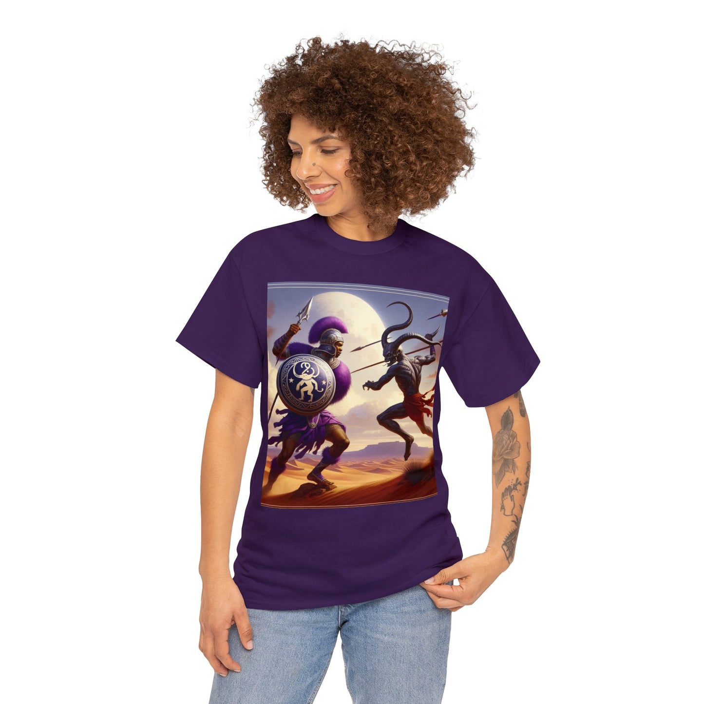 Sagittarius Zulu (4) Unisex Heavy Cotton Tee