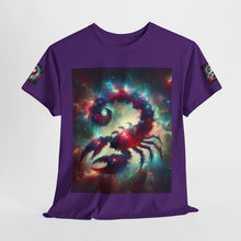 Load image into Gallery viewer, Cosmic Scorpion Tee | Unisex Heavy Cotton Tee | Astrowar Graphic Tees | Space Lover Apparel | Unique Astrology Shirt | Gift for Star [...]

