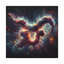 Load image into Gallery viewer, Celestial Taurus Canvas Print, Astrological Wall Art, Zodiac Decor, Horoscope Gift, Unique Home Decoration
