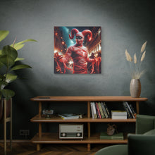 Load image into Gallery viewer, Halloween Themed Canvas Art, Spooky Decor, Unique Wall Hanging, Haunted House Artwork, Gift for Halloween Lovers, Fright Night Decor
