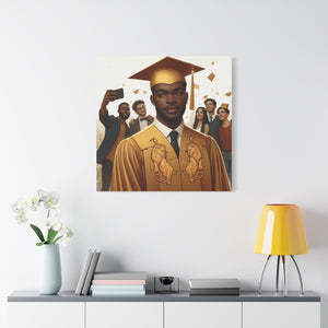 Graduation Canvas Art, Graduate Gift, Class of 2023 Decor, Achievement Wall Art, Inspirational Home Decor, College Graduation