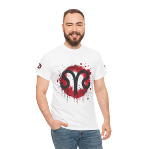 Bold Graphic Aries T-Shirt, Unisex Tee for Astrology Lovers, Unique Gift for Birthdays, Casual Wear, Statement Piece