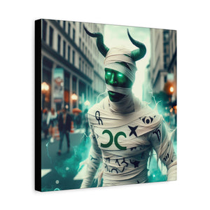 Canvas Print: Halloween Taurus Mummy