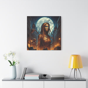 Canvas Print - Halloween Virgo Astrology Mummy