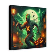 Load image into Gallery viewer, Spooky Halloween Wall Art Canvas, Mummy Decor for Fall, Halloween Party Decoration, Frightening Home Decor, Unique Gift Idea
