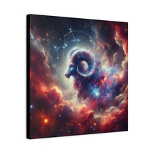 Load image into Gallery viewer, Celestial Aries Canvas Art | Zodiac Decor, Astrological Gift, Wall Art, Bedroom Decor, Motivational Decor
