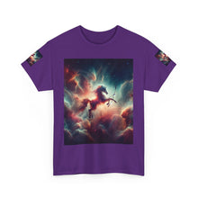 Load image into Gallery viewer, Sagittarius Galactic Unicorn Tee - Unisex Cotton T-Shirt for Cosmic Lovers, Fantasy Fans, Trendy Apparel, Astral War Merch, Gift for All Occasions
