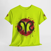 Load image into Gallery viewer, Bold Graphic Aries T-Shirt, Unisex Tee for Astrology Lovers, Unique Gift for Birthdays, Casual Wear, Statement Piece
