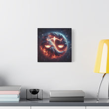 Load image into Gallery viewer, Cosmic Balance Wall Art, Celestial Scales Canvas, Astrology Decor, Universe Inspired Home Decor, Gift for Libra Enthusiasts
