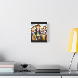Graduation Canvas Print, Custom Wall Art for Grads, Personalized Home Decor, Graduate Gift, Modern Stretched Canvas, Graduation Celebration