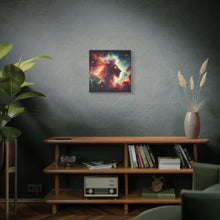 Load image into Gallery viewer, Cosmic Lion Canvas Art, Galaxy Decoration, Home Decor, Inspirational Wall Art, Gift for Lion Lovers, Space Art Print
