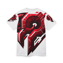 Load image into Gallery viewer, Bold Red Graphic Unisex Tee, Statement Shirt, Casual Wear, Graphic Tee, Streetwear Fashion, Gift for Gamers
