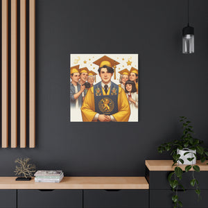 Graduation Canvas Art, Wall Décor, Gift for Grads, Celebration Artwork, Inspirational Home Decor