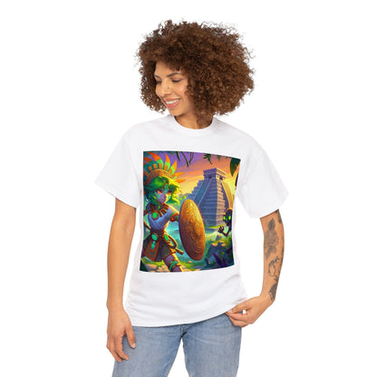 Pisces Aztec (F4) Unisex Heavy Cotton Tee