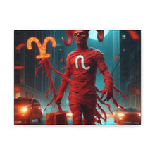 Load image into Gallery viewer, Canvas Wall Art, Aries Decor, Zodiac Gift, Home Wall Decor, Astrological Artwork
