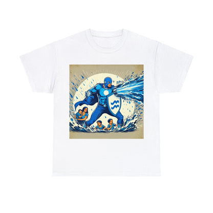 Aquarius Father's Day (2) Unisex Heavy Cotton Tee