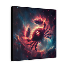 Load image into Gallery viewer, Cosmic Crab Canvas Wall Art, Home Decor for Astrology Lovers, Celestial Crab Decor, Zodiacs, Unique Gift for Birthdays, Wall Hangings, [...]
