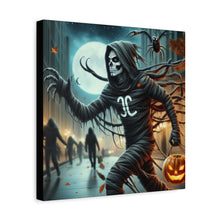 Load image into Gallery viewer, Spooky Halloween Wall Art Canvas, Creepy Decor for Haunted Houses, Trick or Treat Wall Hanging, Frightening Artwork, Seasonal Home Decor
