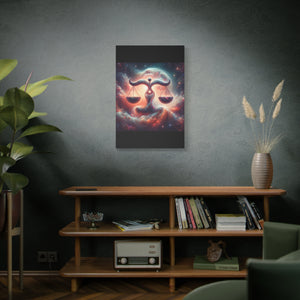 Cosmic Balance Canvas, Wall Art, Astrology Decor, Libra Artwork, Spiritual Decor, Home Decor