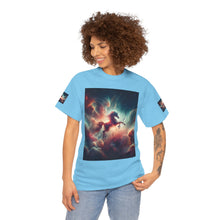 Load image into Gallery viewer, Sagittarius Galactic Unicorn Tee - Unisex Cotton T-Shirt for Cosmic Lovers, Fantasy Fans, Trendy Apparel, Astral War Merch, Gift for All Occasions
