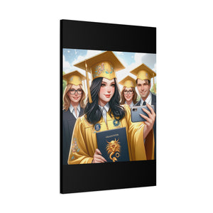 Graduation Canvas Print, Custom Wall Art for Grads, Personalized Home Decor, Graduate Gift, Modern Stretched Canvas, Graduation Celebration