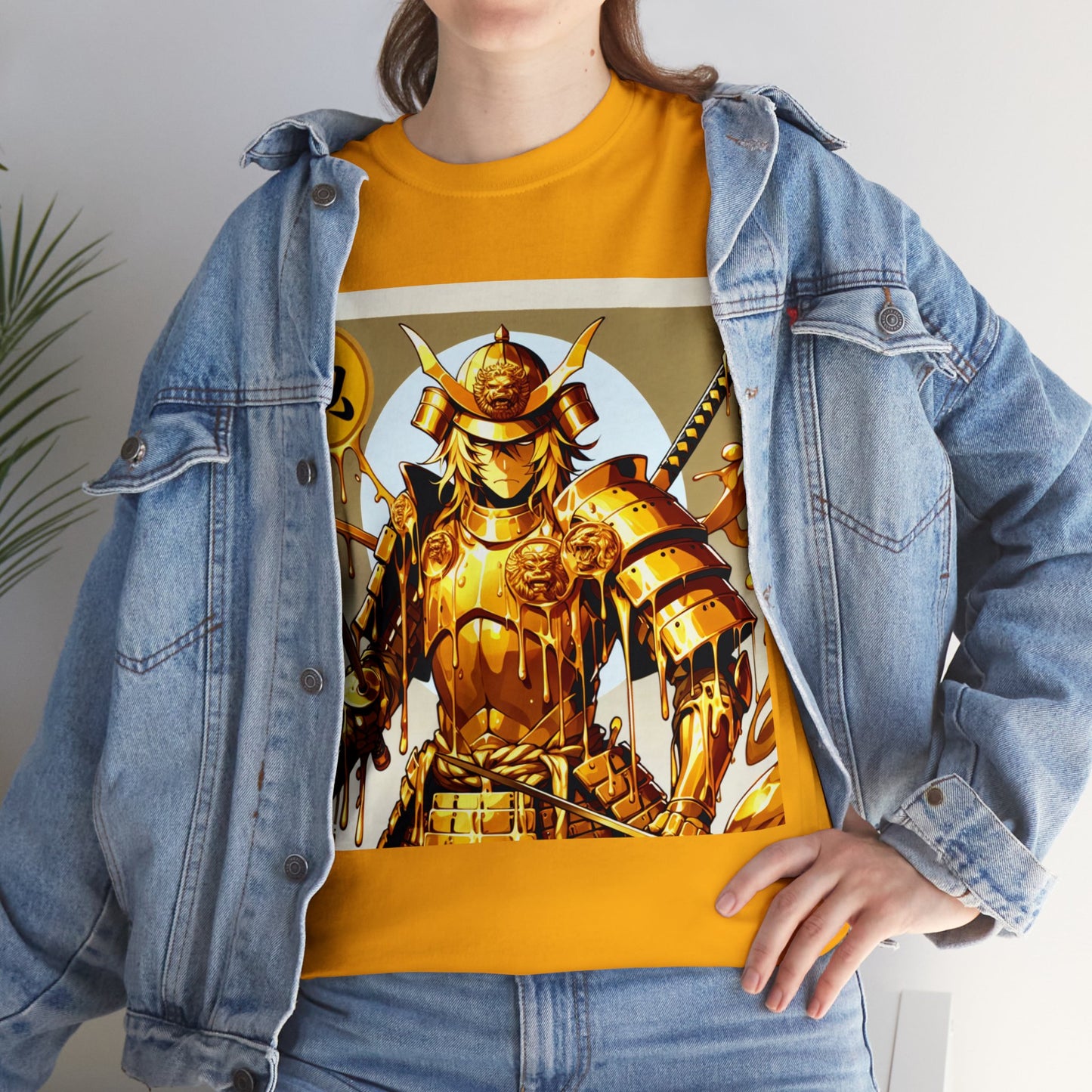 Samurai Leo (3) Unisex Heavy Cotton Tee