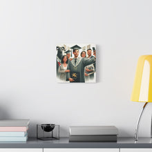 Load image into Gallery viewer, Graduation Canvas Print, Gift for Grads, Wall Art for Celebrations, Proud Graduate Decor, Customizable Artwork
