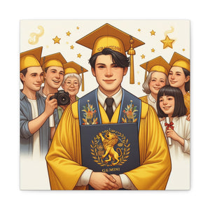 Graduation Canvas Art, Wall Décor, Gift for Grads, Celebration Artwork, Inspirational Home Decor