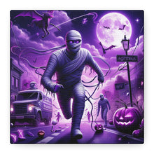Load image into Gallery viewer, Canvas Wall Art - Halloween Sagittarius Mummy Astrology
