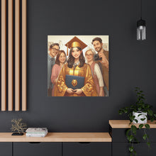 Load image into Gallery viewer, Graduation Canvas Print, Personalized Gift, Graduation Decor, Student Artwork, Wall Art for Celebrations
