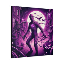 Load image into Gallery viewer, Halloween Wall Art, Spooky Canvas, Gothic Home Decor, Haunted House Decor, Mummy Artwork, Creepy Wall Hanging
