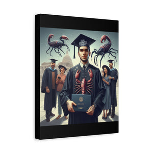 Graduation Canvas Art, Unique Artwork for Graduates, Funny Graduation Gift, Family Keepsake, Wall Decor