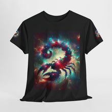 Load image into Gallery viewer, Cosmic Scorpion Tee | Unisex Heavy Cotton Tee | Astrowar Graphic Tees | Space Lover Apparel | Unique Astrology Shirt | Gift for Star [...]
