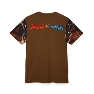 Romantic Virgo Couples Tee - Unisex Cut & Sew T-Shirt with Love Illustration