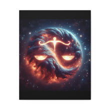 Load image into Gallery viewer, Cosmic Balance Wall Art, Celestial Scales Canvas, Astrology Decor, Universe Inspired Home Decor, Gift for Libra Enthusiasts
