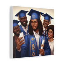 Load image into Gallery viewer, Graduation Canvas Print, Family Celebration Wall Art, Gift for Grads, Personalized Decor, Graduation Ceremony Keepsake
