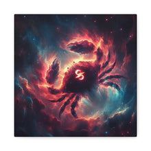 Load image into Gallery viewer, Cosmic Crab Canvas Wall Art, Home Decor for Astrology Lovers, Celestial Crab Decor, Zodiacs, Unique Gift for Birthdays, Wall Hangings, [...]
