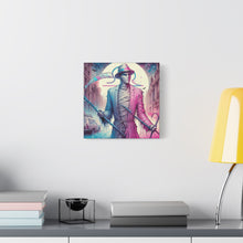 Load image into Gallery viewer, Canvas Print - Halloween Libra Mummy Astrology Design
