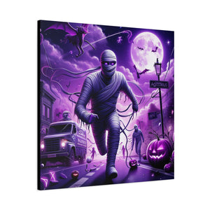 Canvas Wall Art - Halloween Sagittarius Mummy Astrology